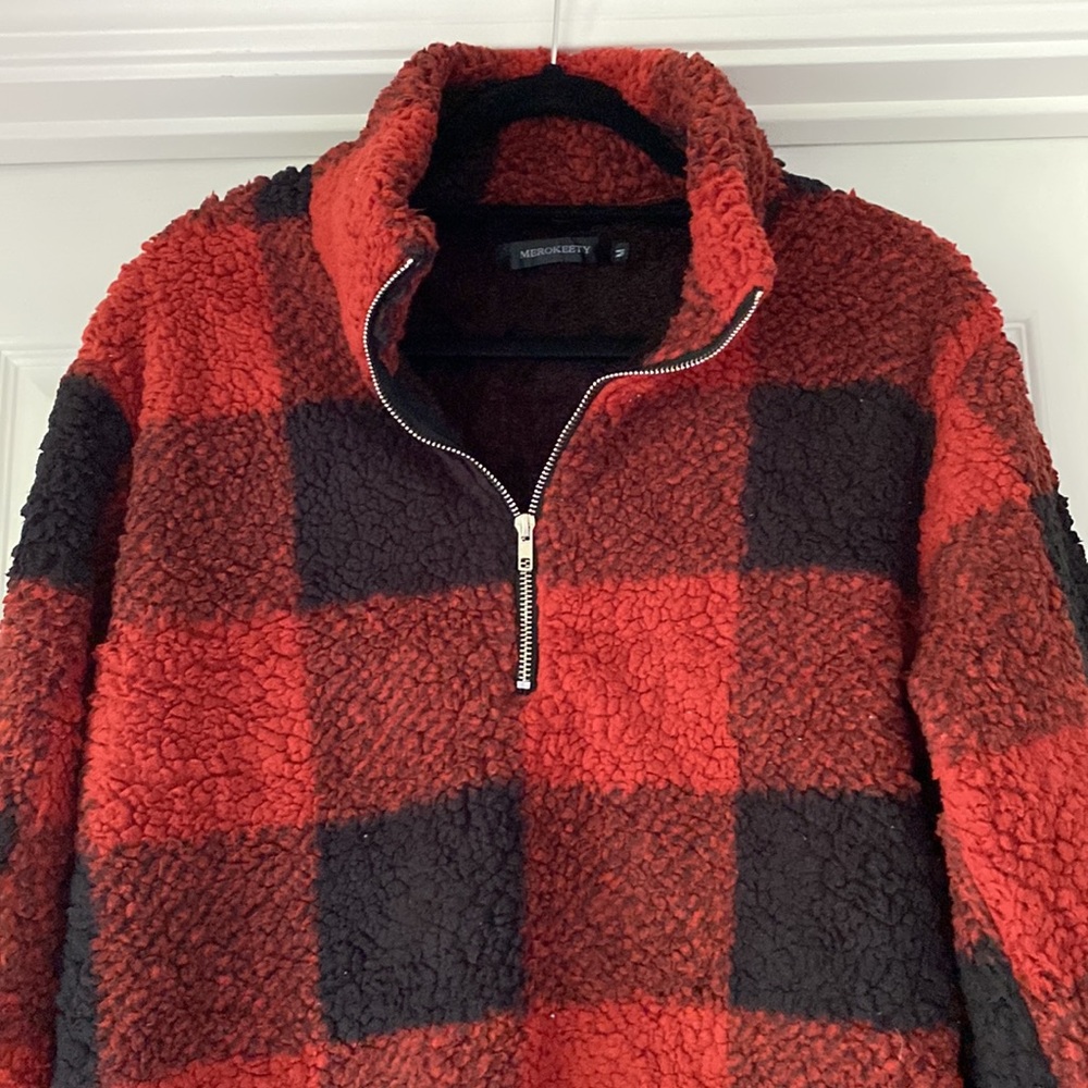 Amazon Fashion Plaid Fleece-Medium - Picture 9 of 11